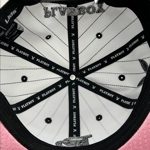 Playboy SnapBack baseball cap.  Pinstripes - Picture 11 of 12